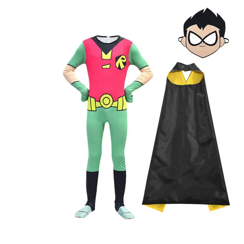 Titans Go Robin Kids Boys Halloween Costume Cosplay
