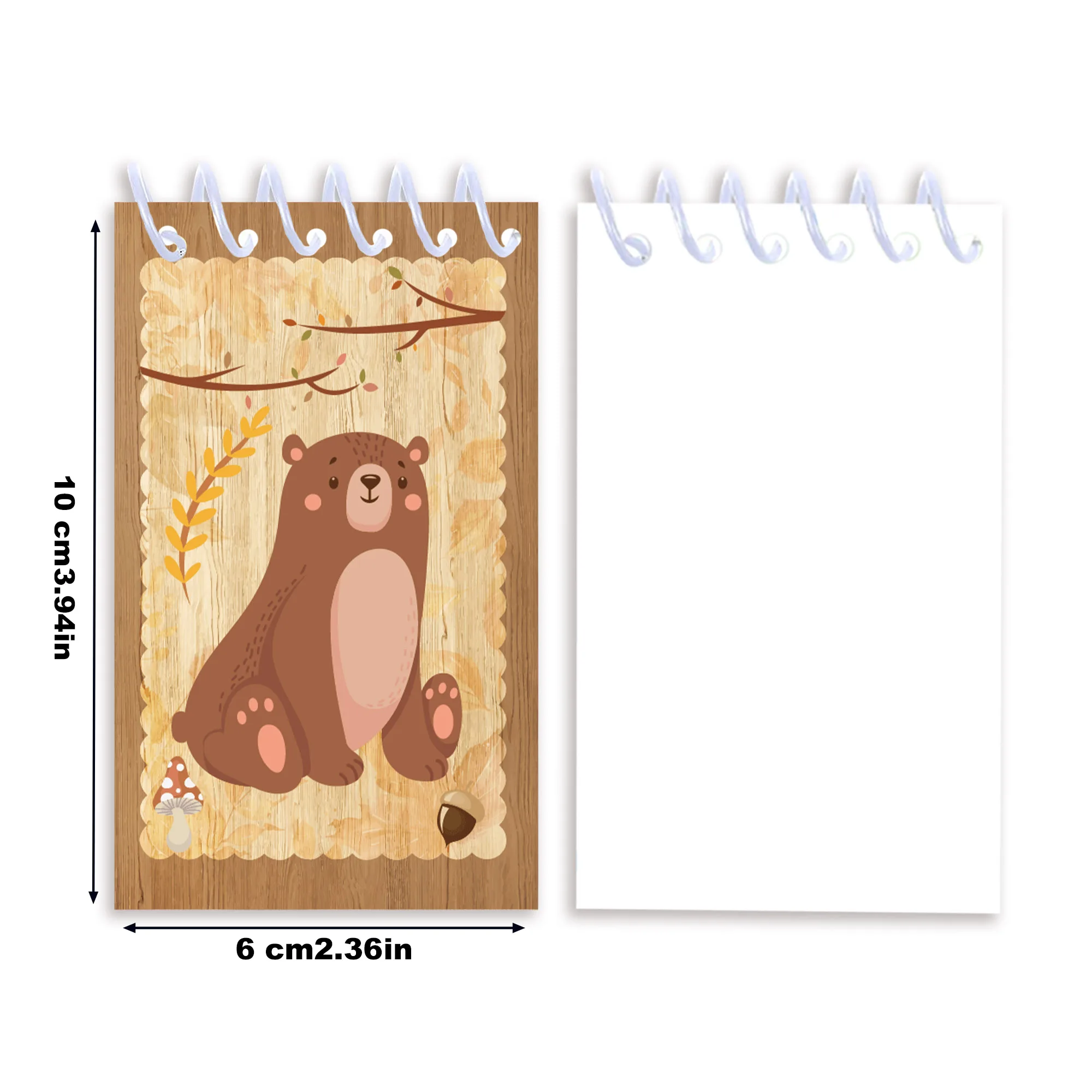 8 stücke Wald Tiere Thema Mini Spirale Tasche Notebooks Memo Pad Spule Broschüre Notizblöcke Für Büro Schreibwaren Schule Tagebücher – Detail 8