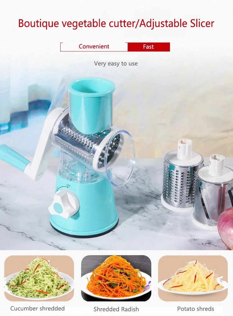 3-in-1 manual vegetable chopper
