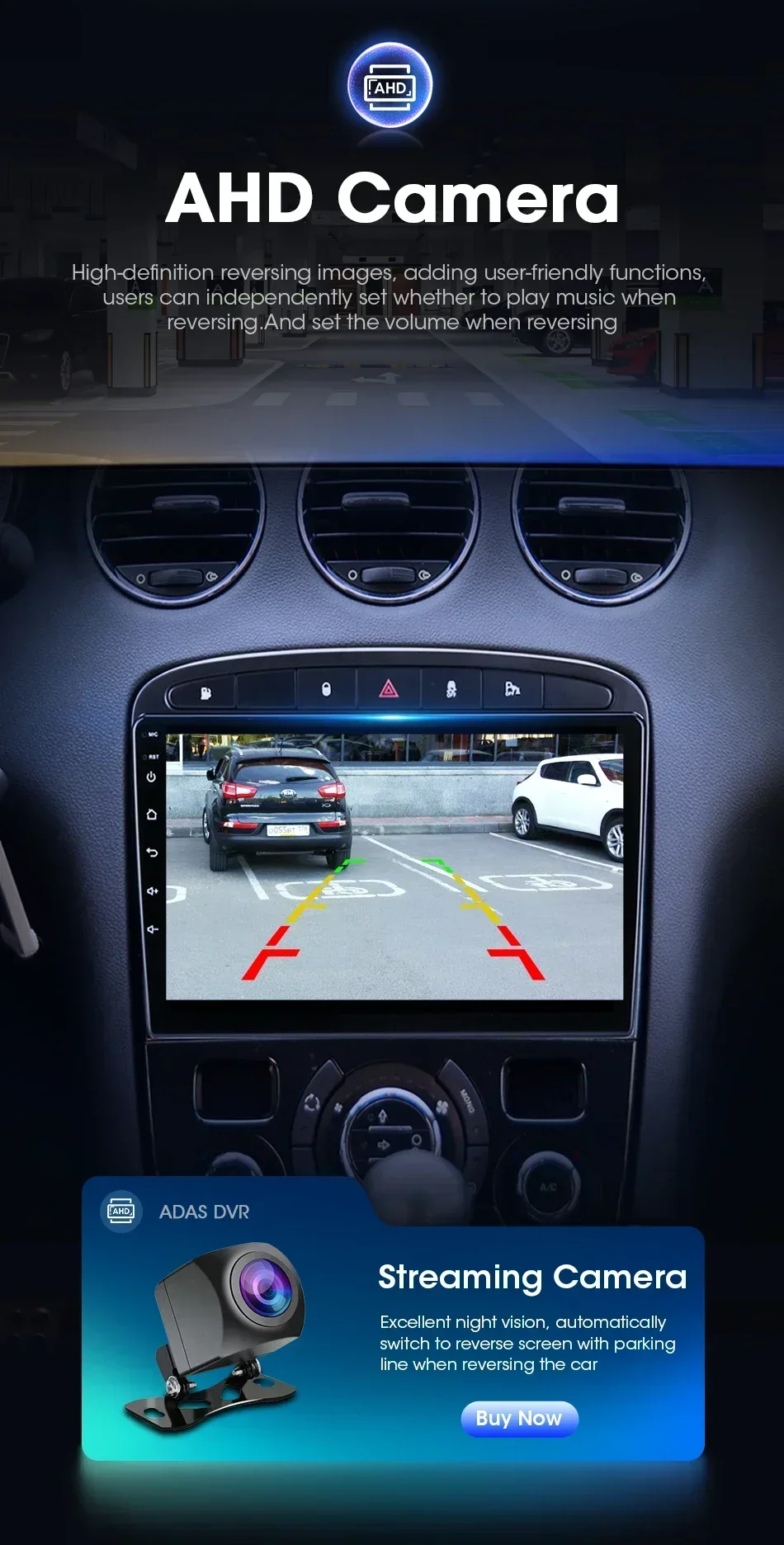 Drahtloses Carplay Android 2Din Autoradio für Peugeot 408 2012–2020 für Peugeot 308 SW 2007–2015 Multimedia-Player Stereo-Headunit – Detail 17