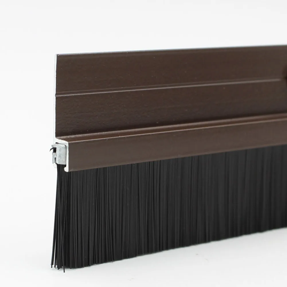 Door Bottom Brush Seal Strip Insectproof Sound Insulation Dust Strip Double Sided Against Air Leakage 1pcs Home Hardware door seal strip sealing strip tape window seal strip sealing tape sealing strip rubber seal strip rubber door weatherstripping door weatherstripping silicone seal strip