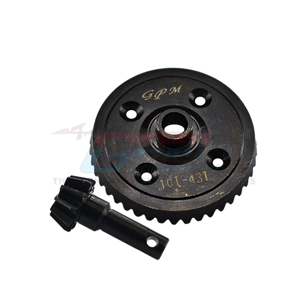 

Steel 43T Differential Ring Gear + 10T Pinion Gear Set 9579 9579R for Traxxas 1/8 Sledge 4WD Monster Truck 95076-4 Upgrade Parts