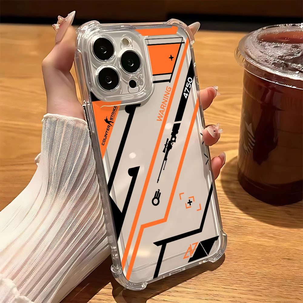 Stylish Anti-Fall Clear Back Fashion Game Phone Case