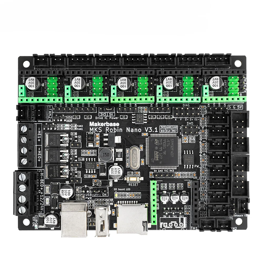 MKS Robin Nano V3 Eagle , MKS TMC2209 2225  ̺, Robin WIFI TS35 ġ ũ 3D  , 32 Ʈ