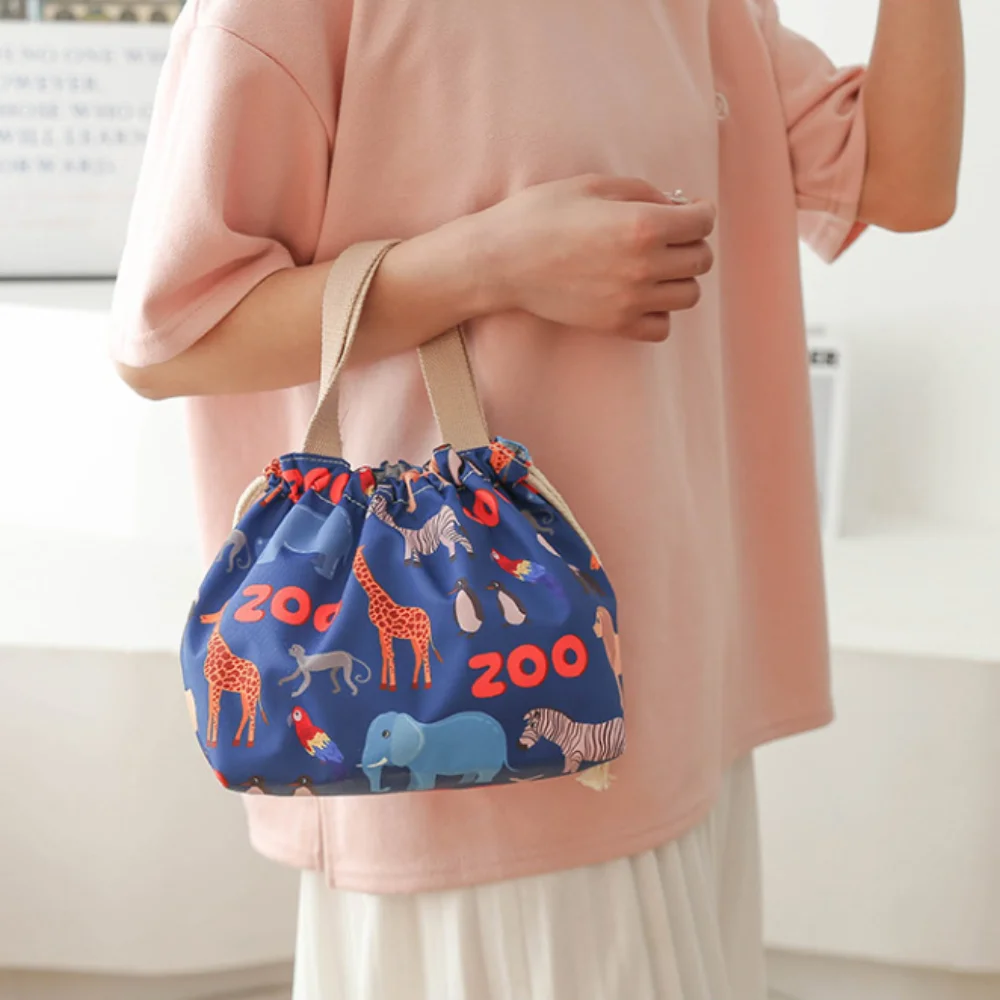 Tragbare Thermo tasche Frauen Kinderschule wärme isolierte Brotdose Einkaufstasche Lebensmittel kleine Tasche – Detail 8