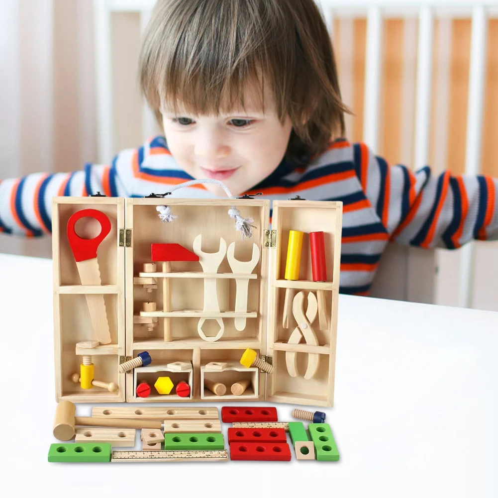 Kids Wooden Toolbox