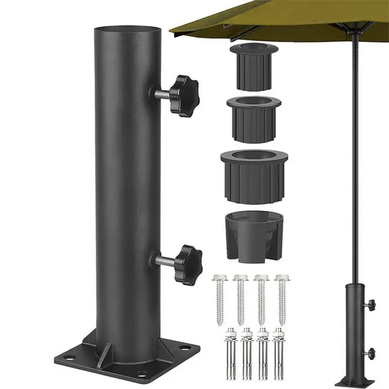 

Patio Umbrella Base Heavy Duty Metal Holder Stand For Market Umbrella Patio Umbrella Standing Holder For Dock Backyard Balcony