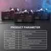U'King 1500w Fog Machine RGB 3IN1 24LED Vertical Smoke Machine Stage Lighting  Spray Fogger For Halloween Wedding Disco Party 6