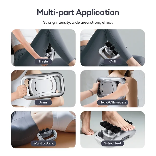 Fascia Gun High-Frequency Vibration Body Massage Gun Deep Massager Device