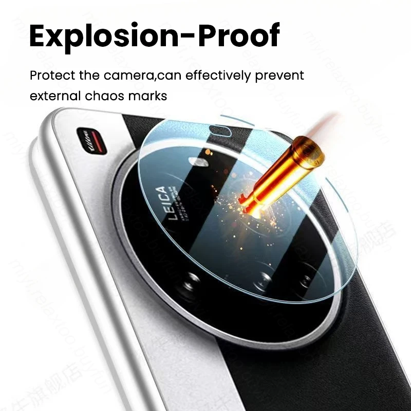2-Pack Clear Crystal 3D Tempered Glass Camera Lens Protector Film