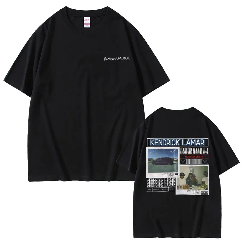 

Rapper Kendrick Lamar Good Kid Album Cover Graphic Tshirt Men Women Hip Hop Vintage Oversized T Shirts Male T-shirts Streetwear