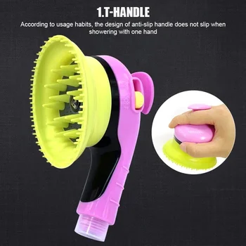 Pet Combing Massage Shower Head Bath Brush Dogs Cats Shower Shower Comb Pet Washing Supply Accessories Sprinkler Animal Dog Wash 4