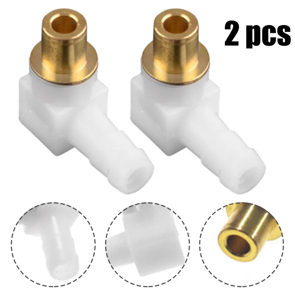 

Oil Line Adapter Fuel Hose Connector Carburetor Replacement Parts 1/4\\\" Line 2PCS 5/16\\\" Durable High Quality New