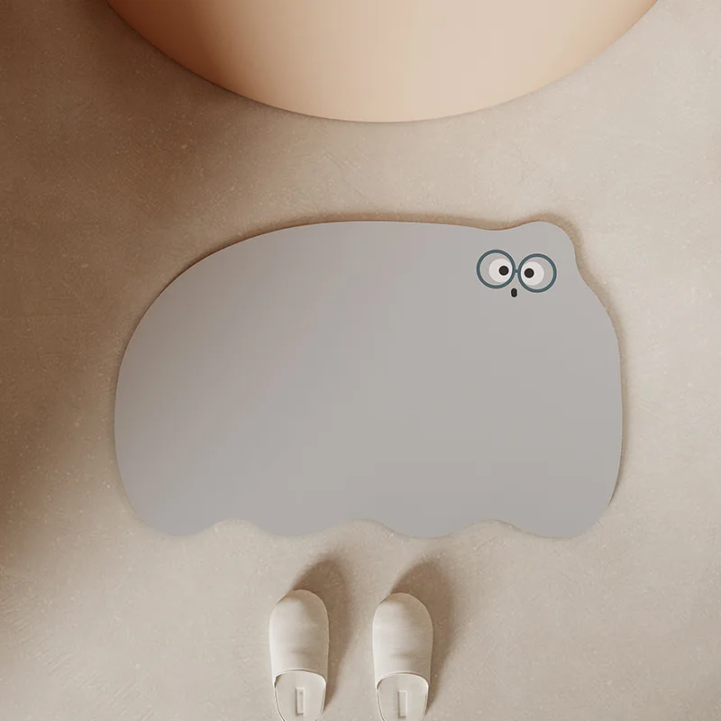 

Cartoon Bathroom Water Absorbing Floor Mat Household Shaped Carpet rug