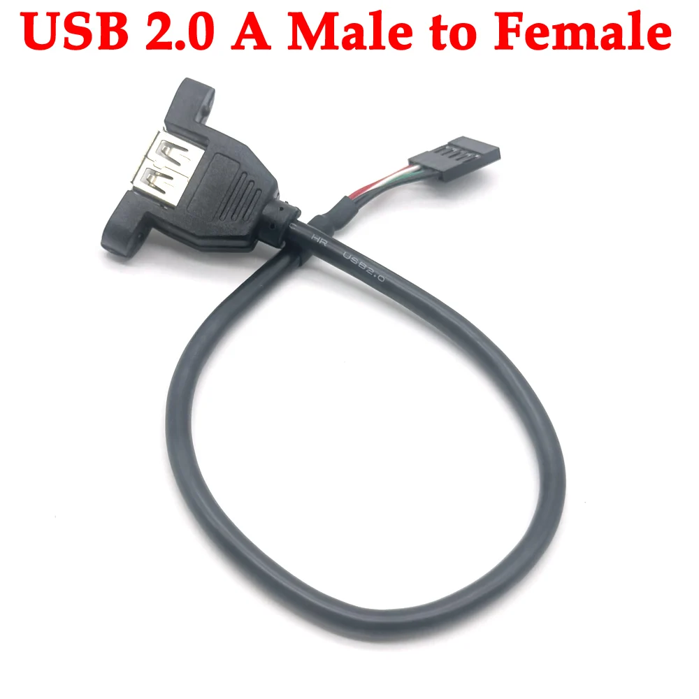 

USB 2.0 Male to XH2.54 Printer Panel Mount to Micro usb Mini usb Type-cmale Extension Cable Screw Hole Connector Degree