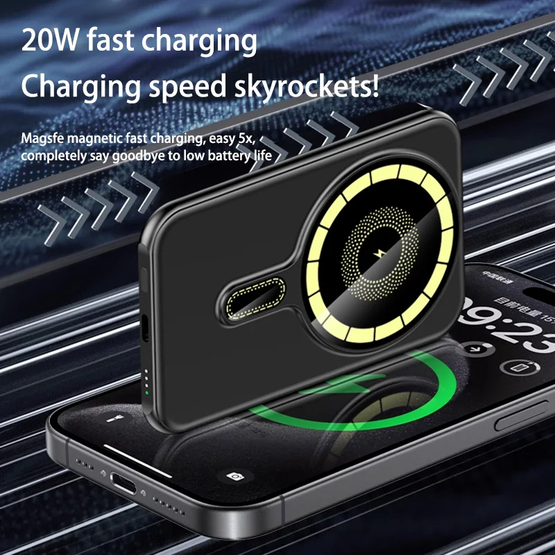 Xiaomi 5000mAh Magnetic Wireless Charger Power Bank Magsafe External Battery Super Fast Charging PowerBank For iPhone 15 16 New