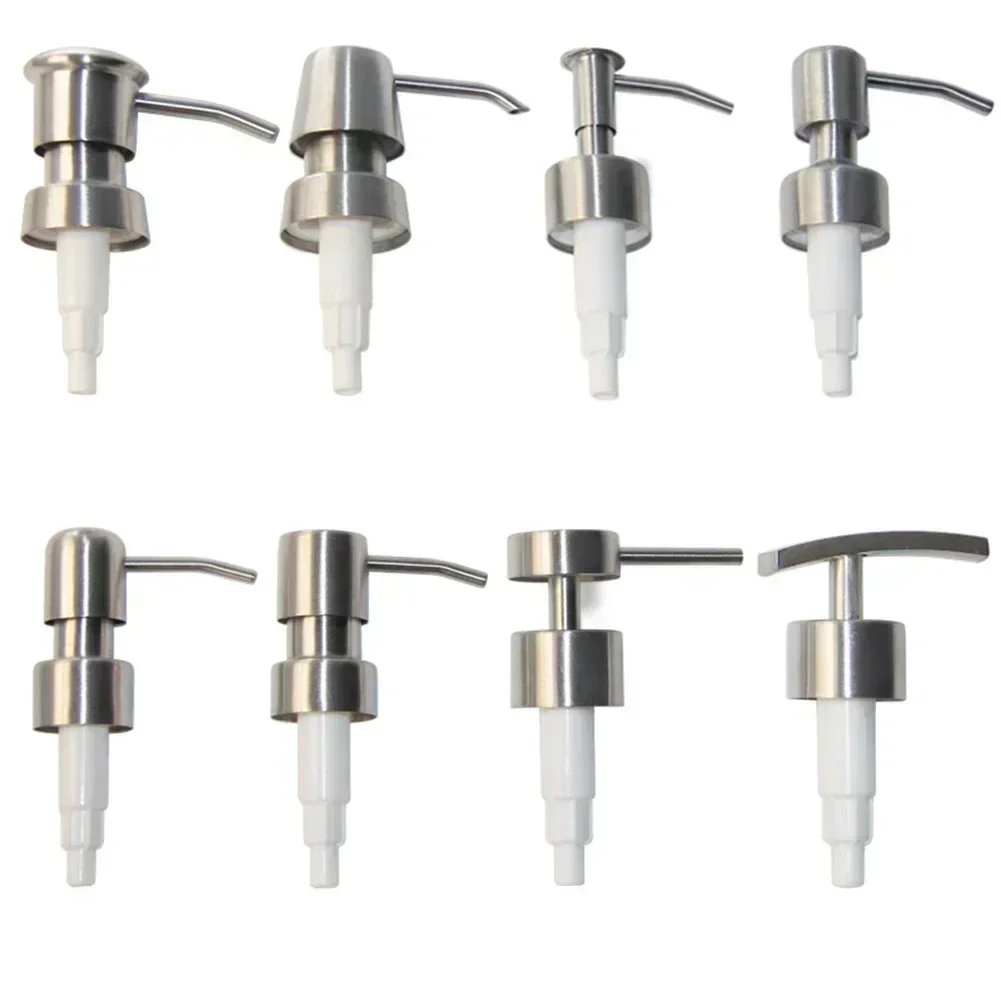 1pc Pump Head & Tube Stainless Steel Lotion Bottle Dispenser Soap Dispenser Press Head Bathroom Supplies For 25mm Bottle Mouth soap dispenser
