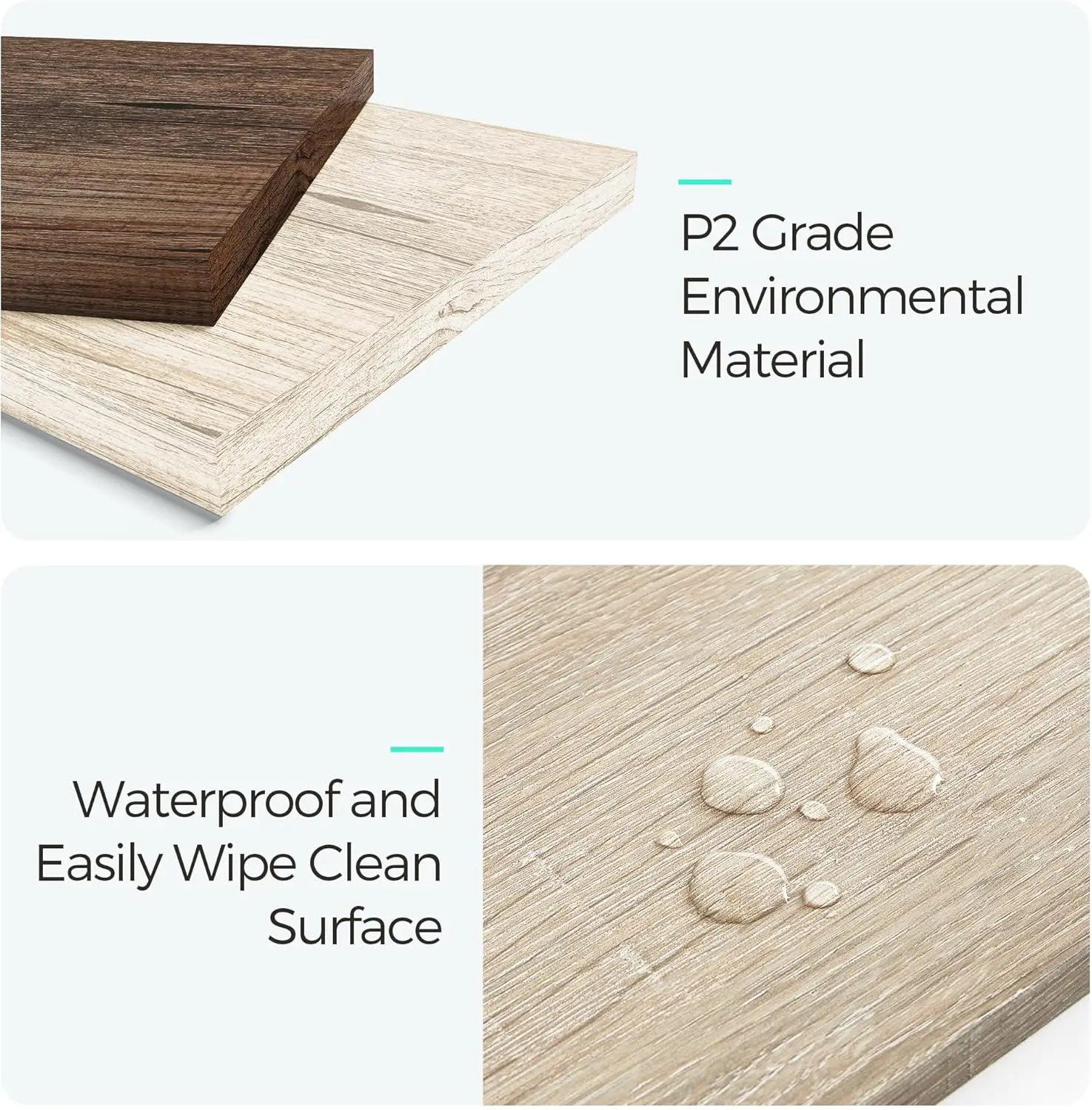 Farmhouse Coffee Table with Storage, Wood Coffee Table for Living Room, Open Display Area and Storage Drawers