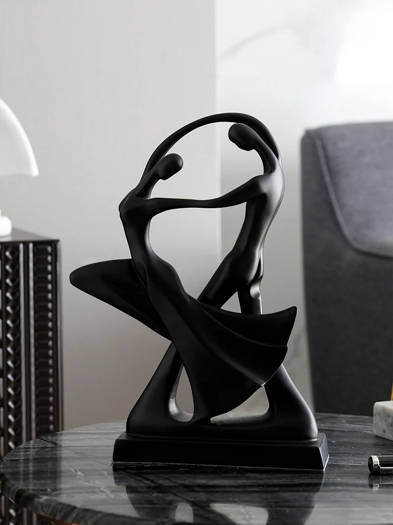 Resin Figure Ornaments Figurines Home Decoration Nordic Art Couple