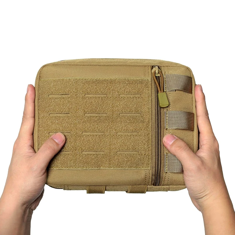 Tactical Molle Admin Pouch Multi-Purpose Laser-Cut Utility Pouch Modular EMT EDC Organizer Tool Pouch Bag 2