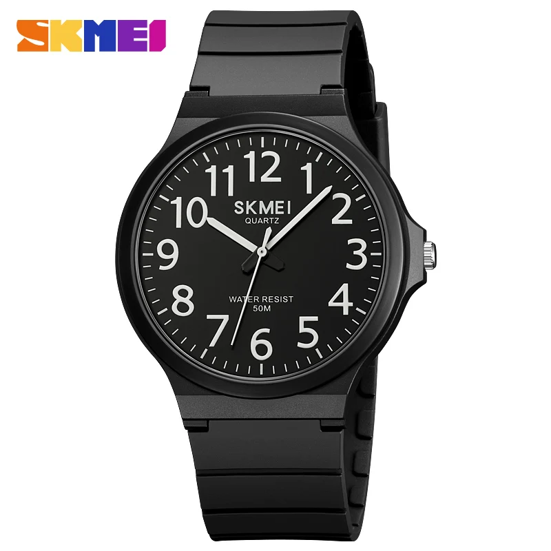 SKMEI 2108 Luxury Simple Quartz Watch for Men Casual Waterproof Sports Mens Wristwatches Shockproof Student Clock Reloj Hombre