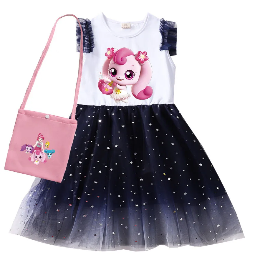 

Girls Clothes Summer Princess Dresses Kids Catch Teenieping Lace Dress Toddler Birthday Party Baby Dresses Children Clothing