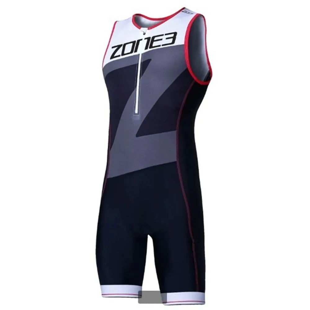 Cycling Suit Zone3 Men Cycling Jumpsuit Trisuit Swimming Running Sleeveless Skinsuit Triathlon Aero Racing Suit Jumpsuit