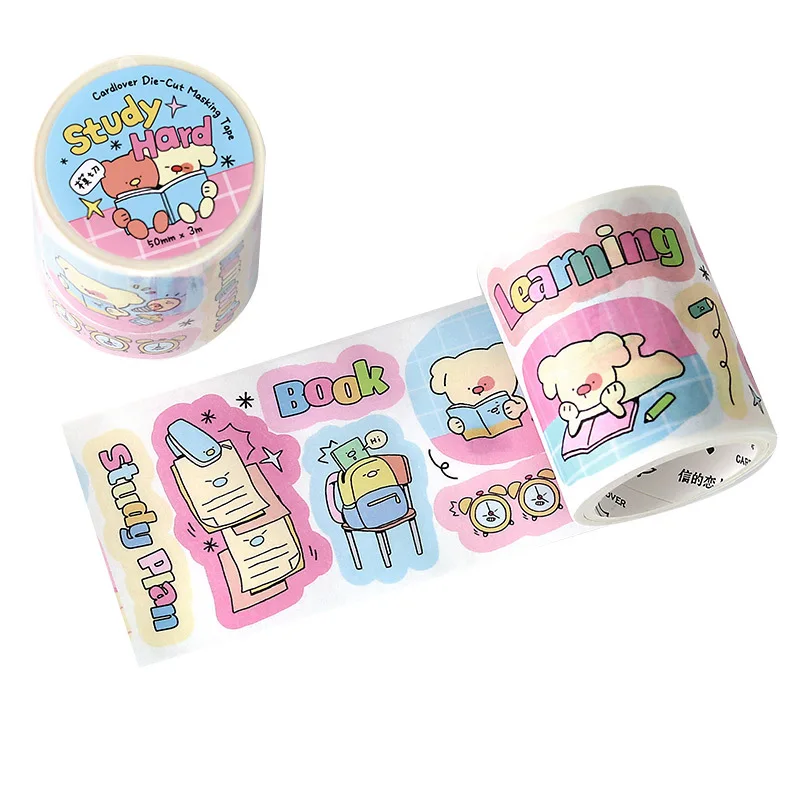 둔둔거리의 일상 생활 와시 테이프 카와이 종이 장식 콜라주 접착제 DIY 스크랩북킹 핸드메이드 마스킹 문구류