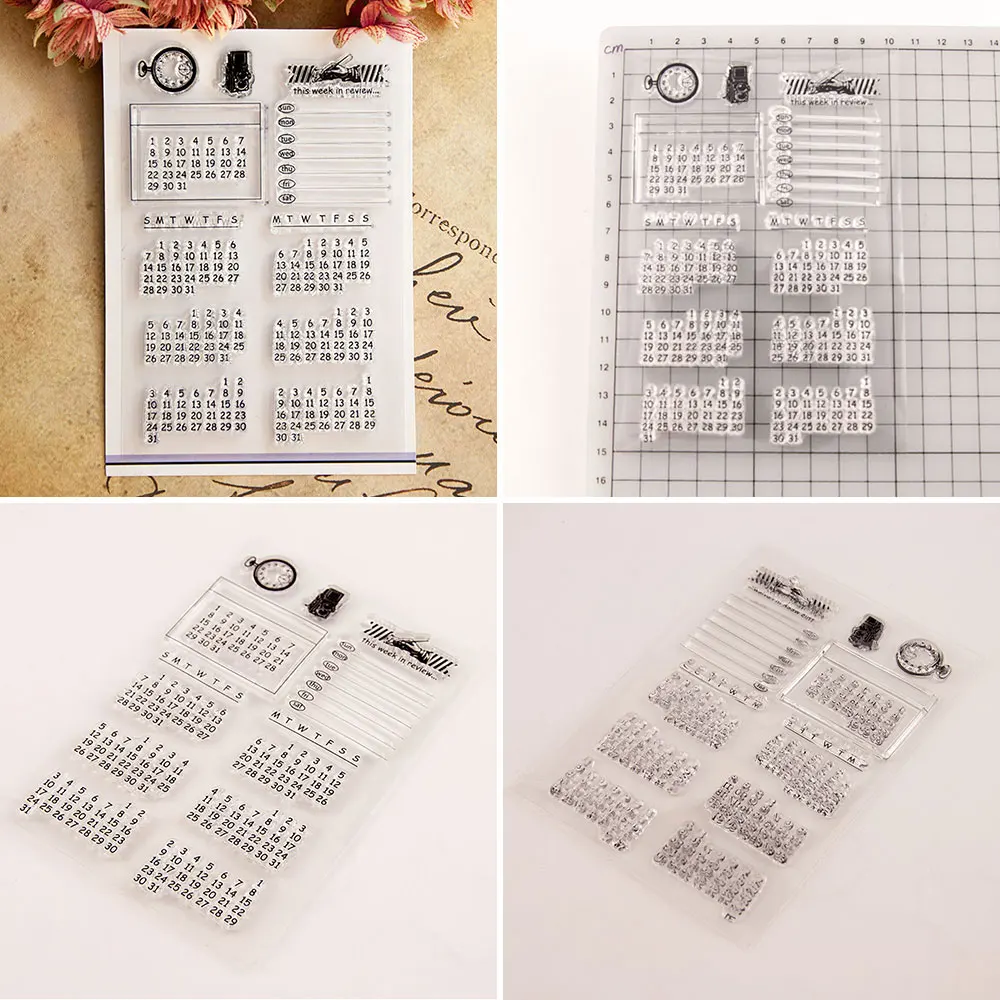 Für Spaß Retro Transparent Silikon Stempel Siegel Ledger Stempel für Scrapbooking DIY Dekor Gummi Stempel Karte, Der Handwerk Liefert – Detail 4