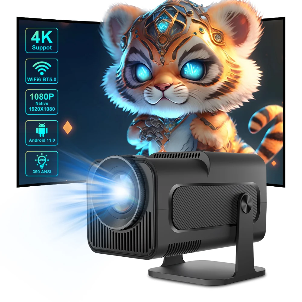 Salange HY320 Android 11 Smart Projector 4k 1920*1080P HD 5G
