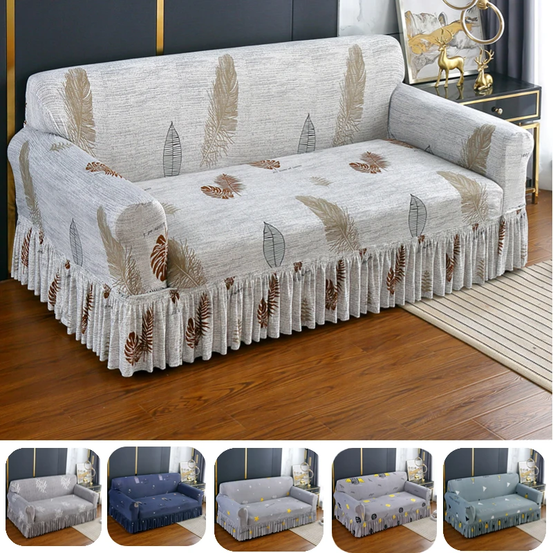 Fundas elásticas para sofá de 1/2/3/4 asientos, sala de estar cubierta
