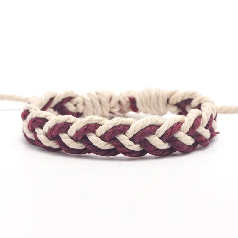 Classical Ethnic Handmade Bracelet Summer Beach Braid String Cotton Wrap Woven Rope Friendship 1pc For Women Men bracelet jewelry