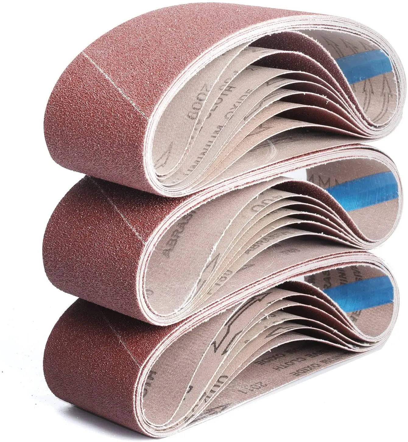 10pc Sanding Belts 100*610mm Belt Sander Paper 40400 Grits Sandpaper