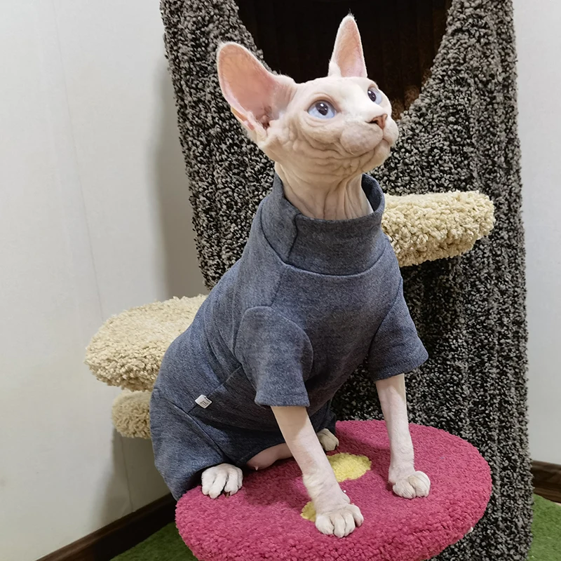 Pet Clothes Dog Cat Bottoming Shirt Winter Warm French Bulldog Sphinx Hairless