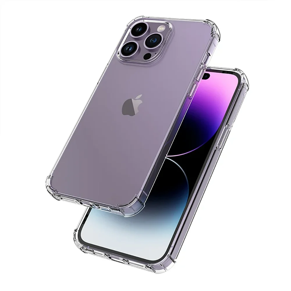 Silicone Soft Shockproof Transparent Phone Case - Ultra Thin Clear Cover