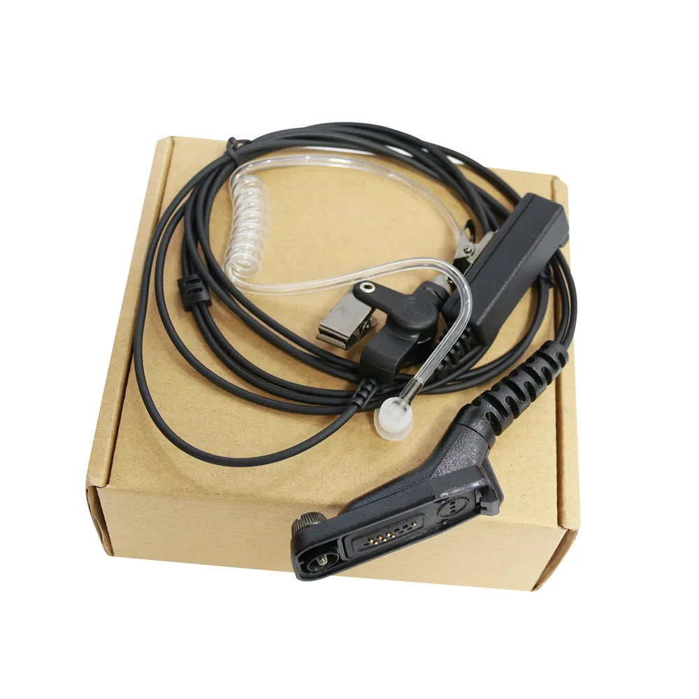 5PCS 2-wire PPT Mic Headset Earpiece For XPR6350 XPR6550 XPR7350 XPR7550 Two Way Radio