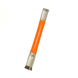 Premium Anti-Static PCB Cleaning Brush for Electronics Maintenance - Dual-Head Design (Orange)