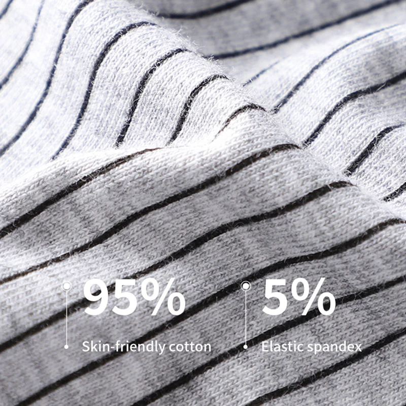 CMENIN 3pcs Cotton Sexy Man Underwear Boxers 3A Silk Antibacterial Men's Panties Fashion Striped Print Man Underpants Boxershort