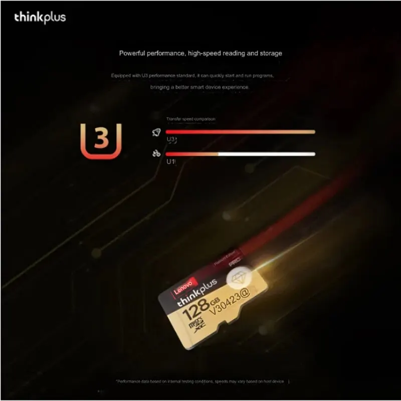 Thinkplus ũ SD ī, 32GB, 64GB, ִ 130M SD ޸ ī, U3 4K V30 A2 TF ī, 128GB ÷ ũ SD ī,  ǰ PC