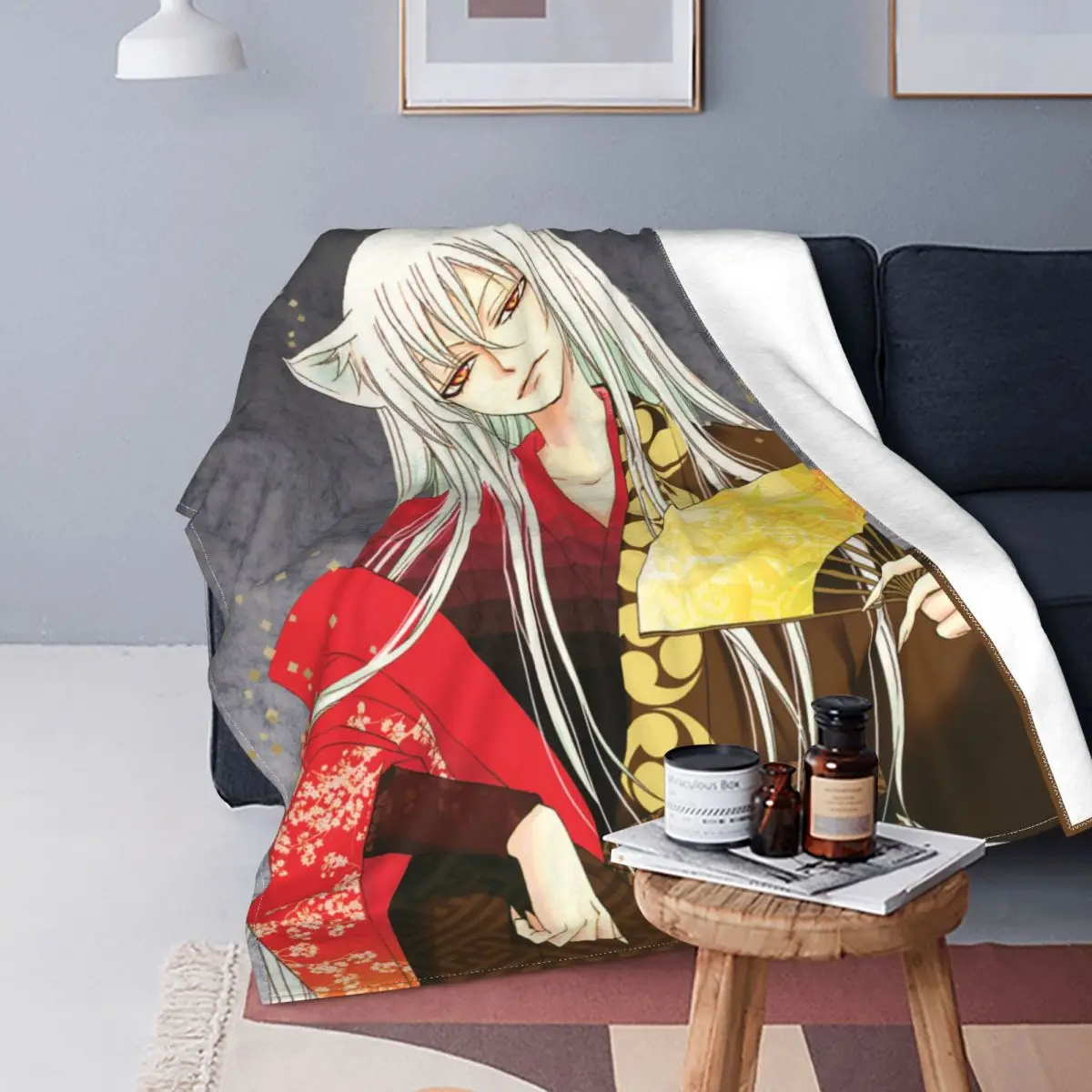

Kamisama Kiss Anime Knitted Blanket Kamisama Hajimemashita Flannel Throw Blanket Home Couch Printed Soft Warm Bedspreads