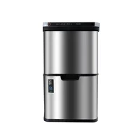 40L+40L Wholesale Large Capacity Automatic Intelligent Classification Stainless Steel Trash Cans Trash Can Compactor 2