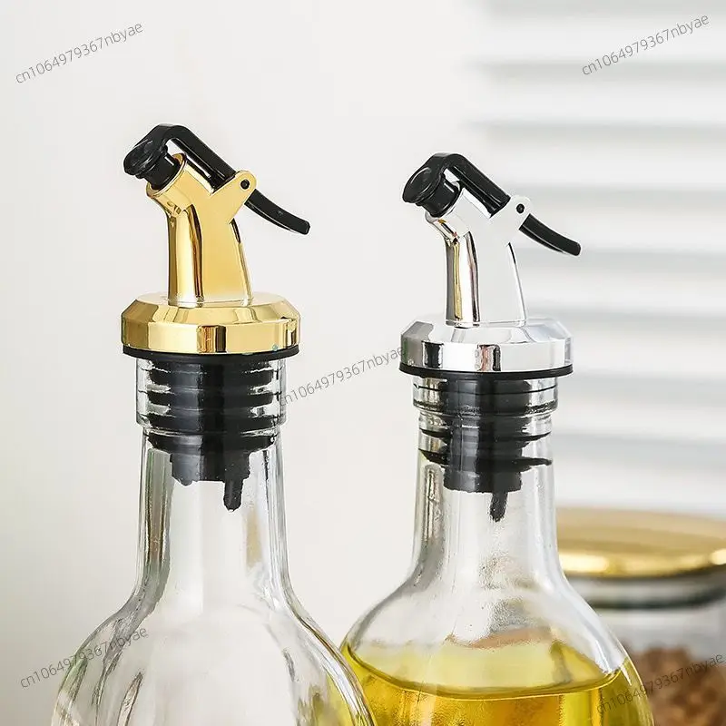Gold Olive Oil Spouts Oil Vinegar Bottle Stopper Spout Leakproof thumbnail 4