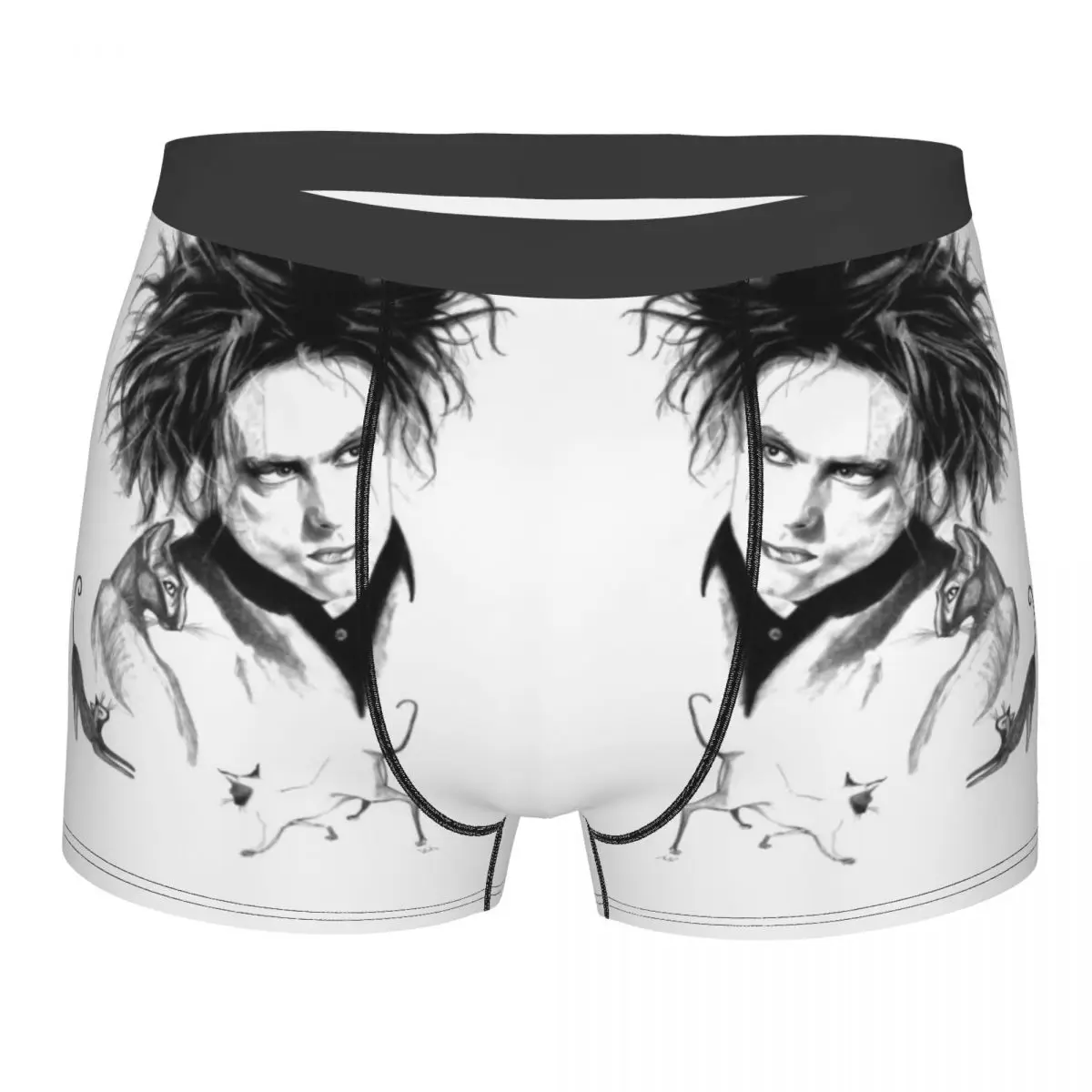 The Cure Robert Smith Men's Boxer Briefs special Highly Breathable Underwear High Quality 3D Print Shorts Birthday Gifts