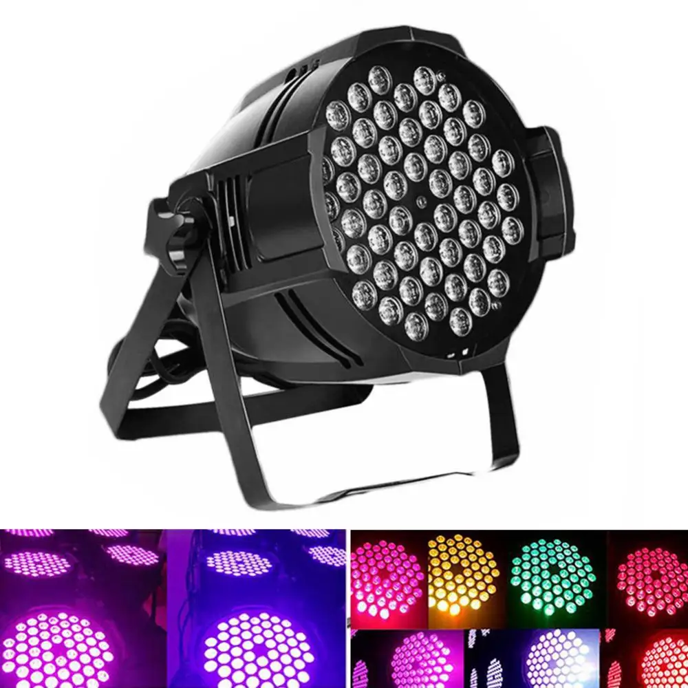 

54 LED Par Light 180W AC 120-240V Aluminum Disco DJ KTV Party Dance Lamp For Small Paty KTV Stage Lighting