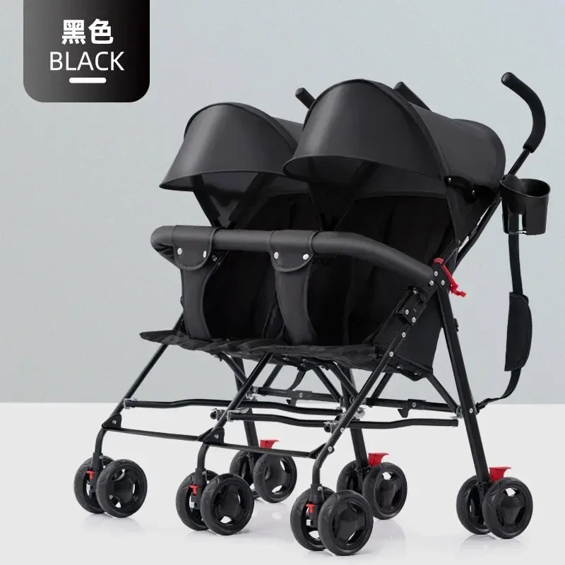 

Twin Stroller Super Light Folding Double Umbrella Cart Second Child Stroller
