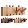 Wood Wall Coat Rack Clothes Organizer Piano Keys Clothes Dress Hanger Shelf Hat Backpack Dressing Rooms Storage Hanger Space 1