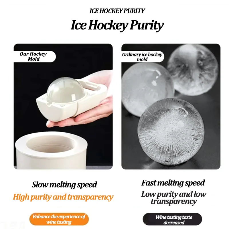 Silicone Anti-melting Ice Ball Mold Summer Clear Ice Cube Trays for Whiskey Cocktails Juice No Bubbles DIY Ball Maker ice ball maker,ice mold