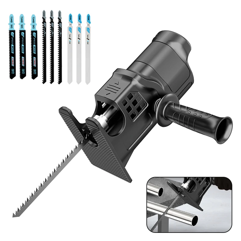 

Portable reciprocating saw adapter electric drill modified power tool jigsaw wood cutting machine accessories band saw blade