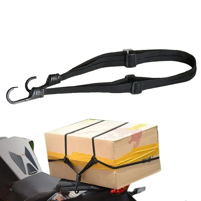 Motorcycle Luggage Straps Motorcycle Back Seat Helmet Strips Elastic Rope Retractable Luggage Binding Cord Fix Rope Goods Strap