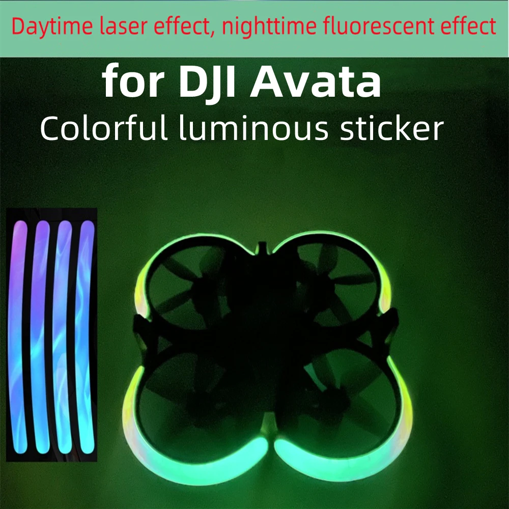 

For DJI Avata Luminous Film Laser Fluorescent Sticker Avatar Cool Luminous Film New Product Drone Accessories